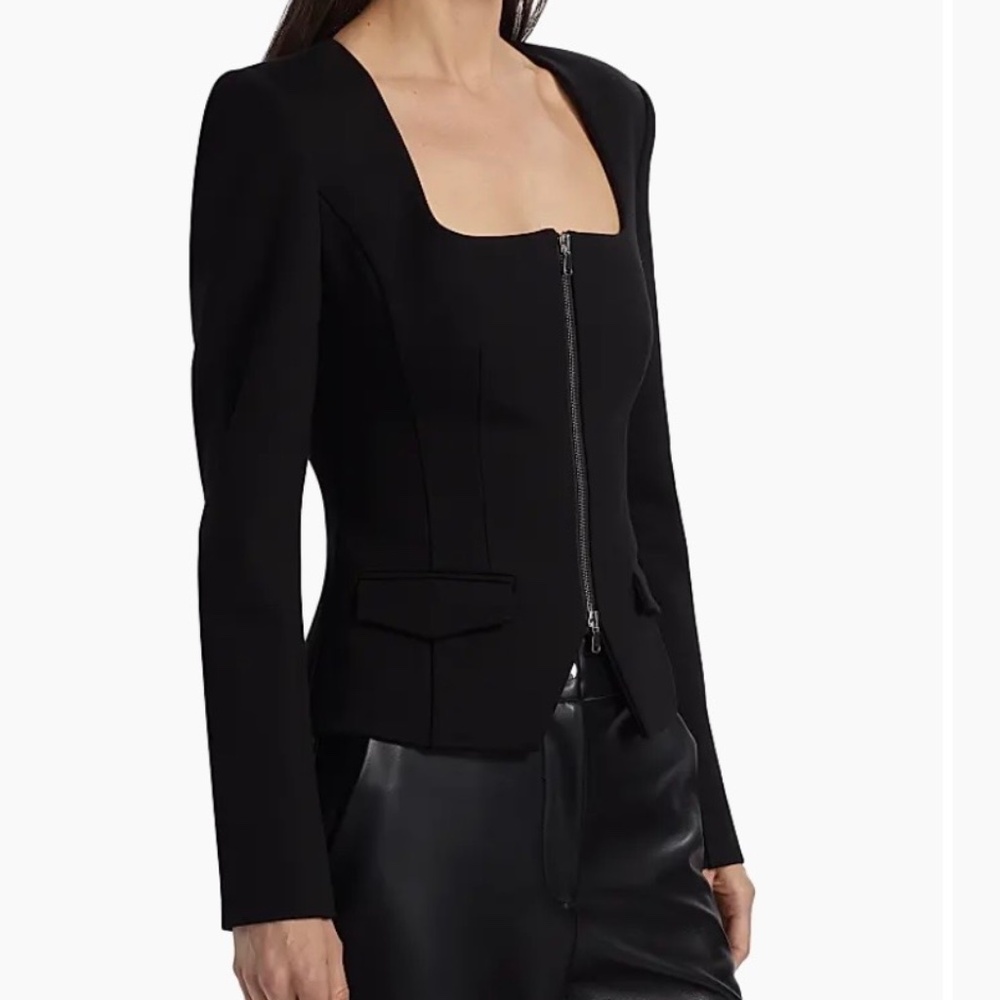 TOCCIN koda zip front long sleeve top, Size 6 - Picture 11 of 16